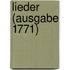 Lieder (Ausgabe 1771)