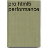 Pro Html5 Performance door Mike Jones