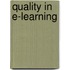 Quality in e-Learning