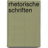 Rhetorische schriften by Tullius Cicero Marcus