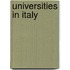 Universities in Italy