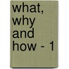 What, Why and How - 1 door Asli Kaplan