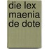 Die Lex Maenia De Dote