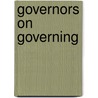 Governors On Governing door Robert D. Behn
