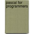 Pascal for Programmers