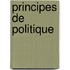 Principes de Politique