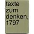 Texte Zum Denken, 1797