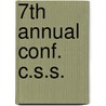 7th Annual Conf. C.S.S. door L.E.a. 1985