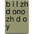 B I L Zh D Ono Zh D O y