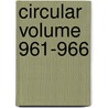 Circular Volume 961-966 door Geological Survey