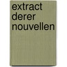 Extract Derer Nouvellen door Onbekend