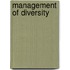 Management of Diversity