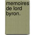 Memoires de Lord Byron.