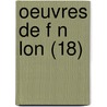 Oeuvres de F N Lon (18) door Fran Ois De Salignac De La F. Nelon
