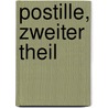 Postille, Zweiter Theil door Christian Friedrich Sintenis