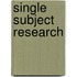 Single Subject Research