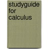 Studyguide for Calculus door James Stewart