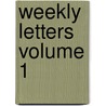 Weekly Letters Volume 1 door Harvard Economic Service