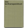 Das Lanthanspecktrum ... door Josef Kellner