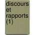 Discours Et Rapports (1)