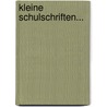 Kleine Schulschriften... door Johann Michael Hamann