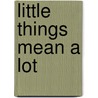 Little Things Mean a Lot by Pam Bono