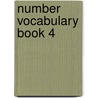 Number Vocabulary Book 4 door Sally Johnson