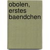 Obolen, erstes Baendchen door Johann Gottfried Seume