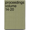 Proceedings Volume 14-20 door Edinburgh