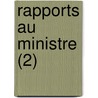 Rapports Au Ministre (2) by France Comit Scientifiques
