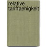 Relative Tariffaehigkeit door Tilman Isenhardt