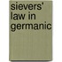Sievers' Law in Germanic