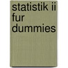 Statistik Ii Fur Dummies door Deborah Rumsey