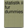 Statistik Ii Fur Dummies door Deborah Rumsey