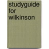 Studyguide for Wilkinson door Judith Wilkinson