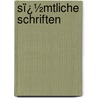 Sï¿½Mtliche Schriften by C.M.V. Weber
