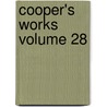 Cooper's Works  Volume 28 door James Fennimore Cooper