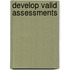 Develop Valid Assessments