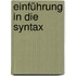 Einführung in die Syntax