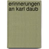 Erinnerungen An Karl Daub door Karl Rosenkranz