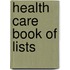 Health Care Book Of Lists