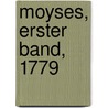 Moyses, Erster Band, 1779 by Ignaz Weitenauer