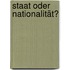 Staat oder Nationalität?