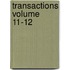 Transactions Volume 11-12