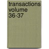 Transactions Volume 36-37 door Brander Matthews