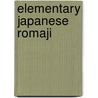 Elementary Japanese Romaji door etc.