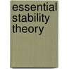 Essential Stability Theory door Steven Buechler