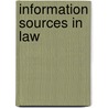 Information Sources in Law door J.R. Winterton