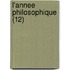 L'Annee Philosophique (12)