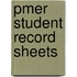 Pmer Student Record Sheets